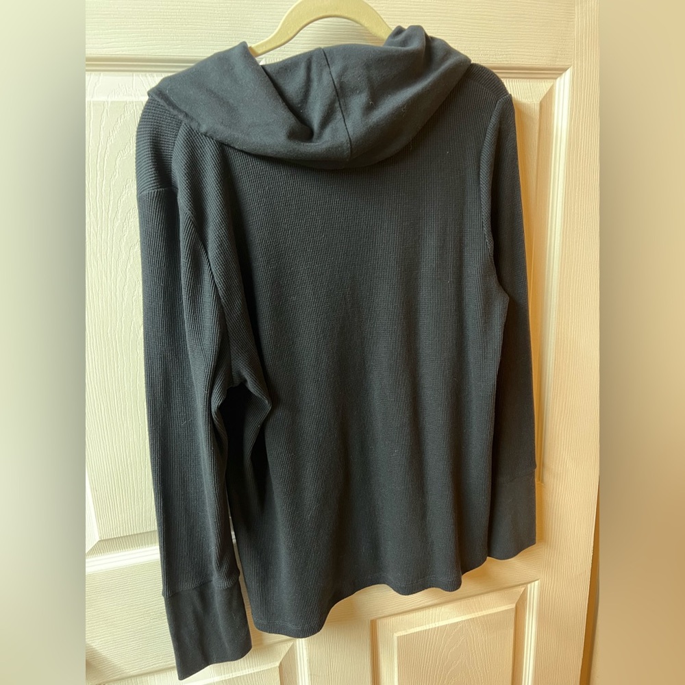 Tommy Hilfiger Navy Cowl Neck Sweater - Picture 5 of 7